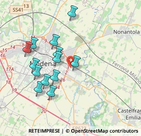 Mappa Viale della Resistenza, 41122 Modena MO, Italia (3.59615)