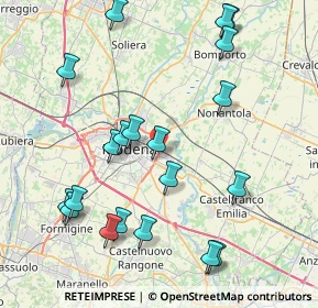 Mappa Via Paolo Bentivoglio, 41122 Modena MO, Italia (9.262)