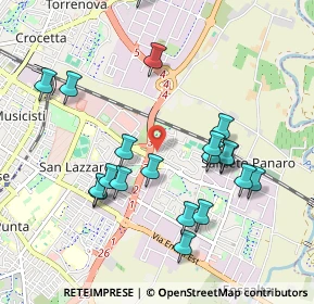Mappa Via Paolo Bentivoglio, 41122 Modena MO, Italia (1.0175)
