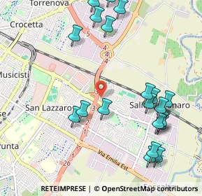 Mappa Via Paolo Bentivoglio, 41122 Modena MO, Italia (1.2275)