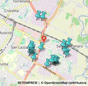Mappa Via Paolo Bentivoglio, 41122 Modena MO, Italia (0.9495)