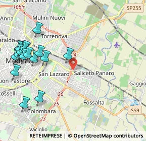 Mappa Via Paolo Bentivoglio, 41122 Modena MO, Italia (2.65529)