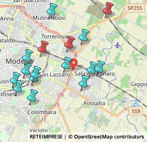 Mappa Via Paolo Bentivoglio, 41122 Modena MO, Italia (2.15063)