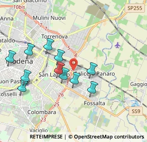 Mappa Via Paolo Bentivoglio, 41122 Modena MO, Italia (1.83818)