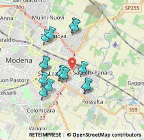 Mappa Via Paolo Bentivoglio, 41122 Modena MO, Italia (1.58267)