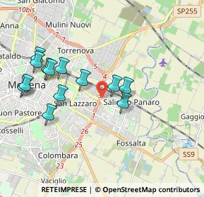 Mappa Via Paolo Bentivoglio, 41122 Modena MO, Italia (1.95308)