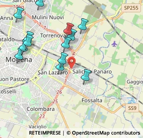 Mappa Via Paolo Bentivoglio, 41122 Modena MO, Italia (2.11923)