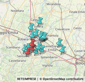 Mappa Via Paolo Bentivoglio, 41122 Modena MO, Italia (10.1575)