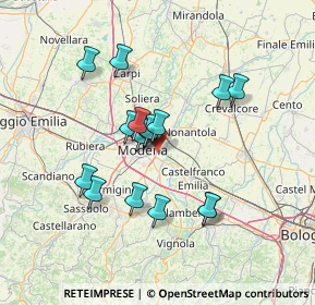 Mappa Via Paolo Bentivoglio, 41122 Modena MO, Italia (12.075)