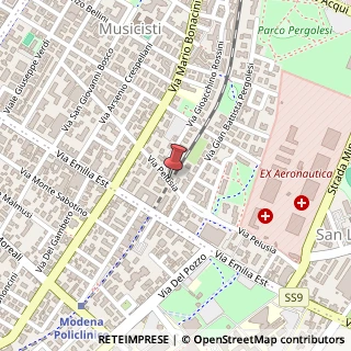 Mappa Via Pelusia, 41022 Modena MO, Italia, 41022 Modena, Modena (Emilia Romagna)
