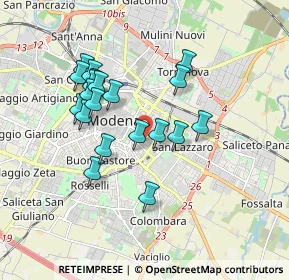 Mappa Via Monte Sabotino, 41122 Modena MO, Italia (1.615)