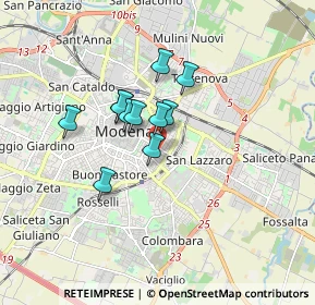 Mappa Via Monte Sabotino, 41122 Modena MO, Italia (1.19)