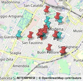 Mappa Via L. Lana, 41124 Modena MO, Italia (0.6865)