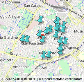 Mappa Via L. Lana, 41124 Modena MO, Italia (0.764)