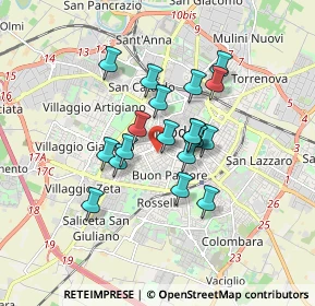 Mappa Via L. Lana, 41124 Modena MO, Italia (1.29158)