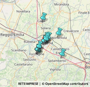 Mappa Via Giuseppe Jacopi, 41124 Modena MO, Italia (6.91846)