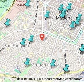 Mappa Via Giuseppe Jacopi, 41124 Modena MO, Italia (0.7755)