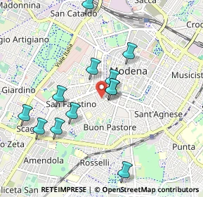 Mappa Via Giuseppe Jacopi, 41124 Modena MO, Italia (0.92417)