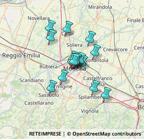 Mappa Via Pietro Giardini, 41124 Modena MO, Italia (8.61563)