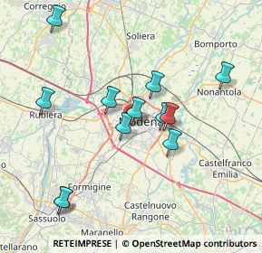 Mappa Via Pietro Giardini, 41124 Modena MO, Italia (7.28833)