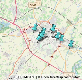 Mappa Via Pietro Giardini, 41124 Modena MO, Italia (1.96727)