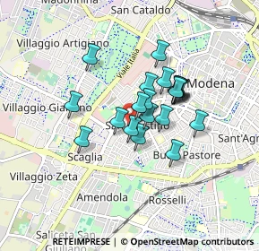 Mappa Via Pietro Giardini, 41124 Modena MO, Italia (0.622)