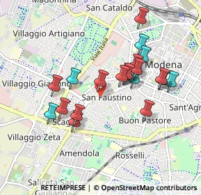 Mappa Via Pietro Giardini, 41124 Modena MO, Italia (0.856)