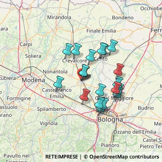 Mappa Via Guardia Nazionale, 40017 San Giovanni In Persiceto BO, Italia (11.5975)