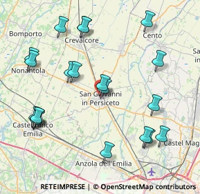 Mappa Via XX Settembre, 40017 San Giovanni In Persiceto BO, Italia (9.344)