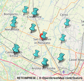 Mappa Via Rocco Stefani, 40017 San Giovanni in Persiceto BO, Italia (9.372)