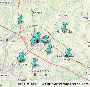 Mappa Via Gabrieli Andrea e Giovanni, 41122 Modena MO, Italia (7.27583)