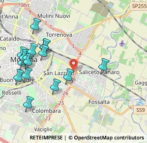 Mappa Via Gabrieli Andrea e Giovanni, 41122 Modena MO, Italia (2.36813)