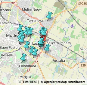 Mappa Via Gabrieli Andrea e Giovanni, 41122 Modena MO, Italia (1.4995)