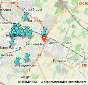 Mappa Via Gabrieli Andrea e Giovanni, 41122 Modena MO, Italia (2.45588)