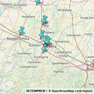 Mappa Viale Italia, 41126 Modena MO, Italia (19.66364)
