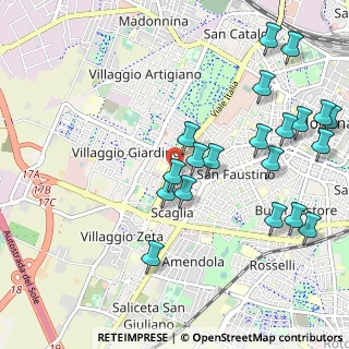 Mappa Viale Italia, 41126 Modena MO, Italia (1.2025)