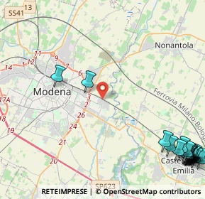 Mappa Via della Scienza, 41122 Modena MO, Italia (7.4)
