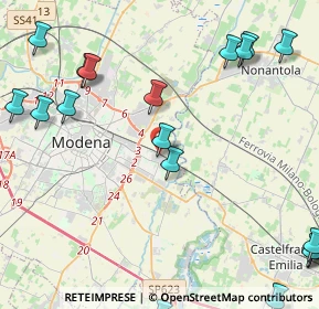 Mappa Via della Scienza, 41122 Modena MO, Italia (6.29684)