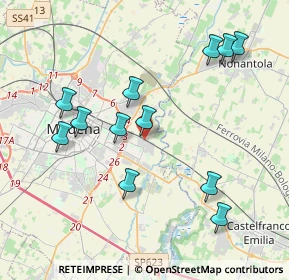 Mappa Via della Scienza, 41122 Modena MO, Italia (4.095)