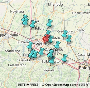 Mappa Via della Scienza, 41122 Modena MO, Italia (12.096)