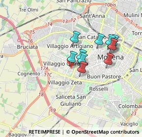 Mappa Via Mario Venturelli, 41126 Modena MO, Italia (1.46)