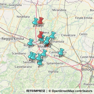 Mappa Via Giovanni Paisiello, 41122 Modena MO, Italia (10.94357)