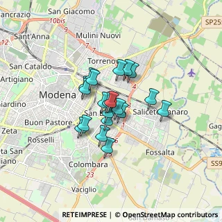 Mappa Via Giovanni Paisiello, 41122 Modena MO, Italia (1.0895)