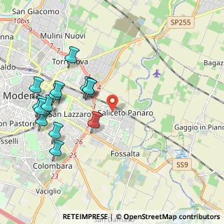 Mappa Via Inventori, 41122 Modena MO, Italia (2.27714)