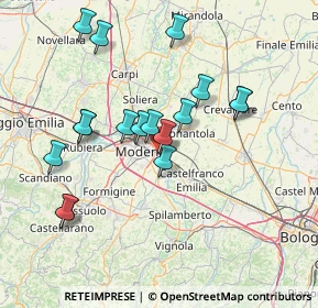 Mappa Via Inventori, 41122 Modena MO, Italia (14.37412)