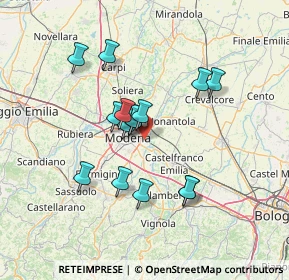 Mappa Via Inventori, 41122 Modena MO, Italia (11.90067)