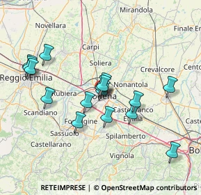 Mappa Viale C. Sigonio, 41124 Modena MO, Italia (13.60438)