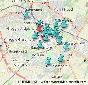 Mappa Viale C. Sigonio, 41124 Modena MO, Italia (1.2695)