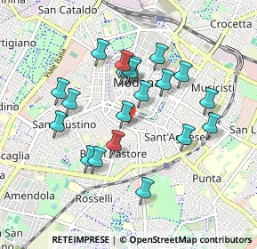 Mappa Viale C. Sigonio, 41124 Modena MO, Italia (0.8405)