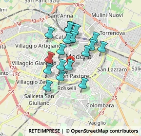 Mappa , 41124 Modena MO, Italia (1.3985)